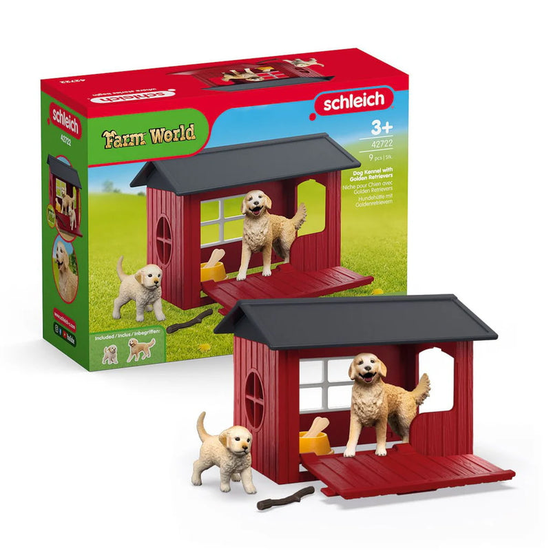 Dog Kennel with Golden Retrievers by Schleich