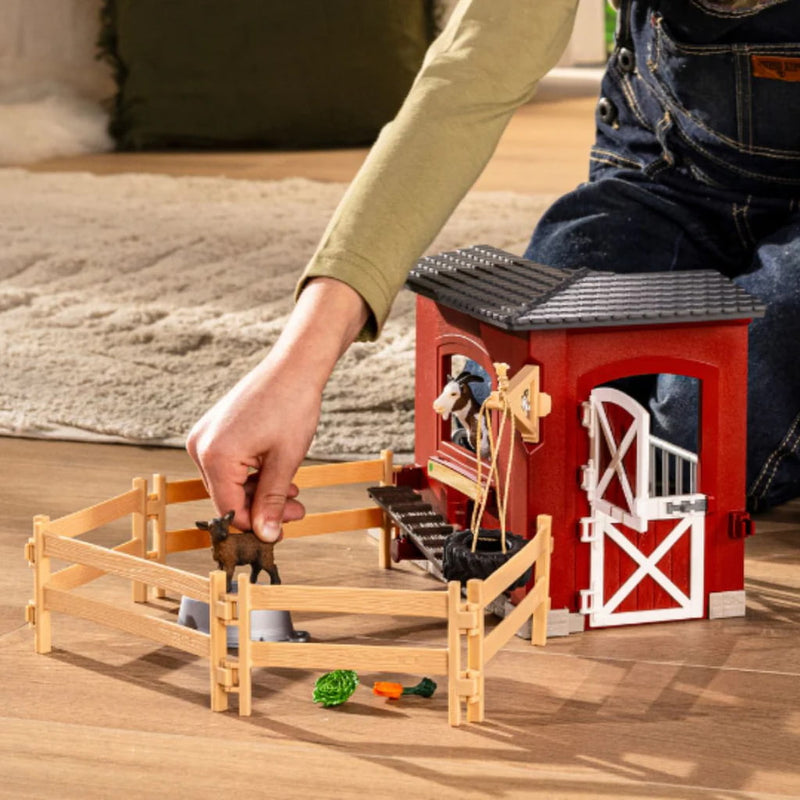Goat Stable with Goats & Accessories by Schleich