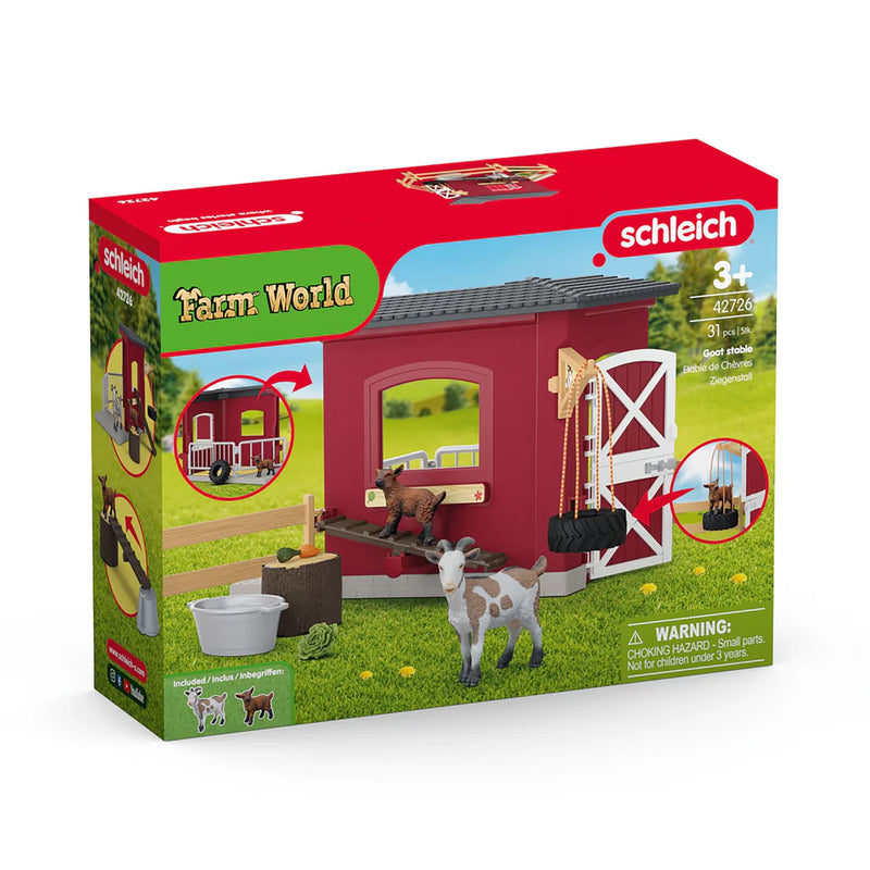 Goat Stable with Goats & Accessories by Schleich