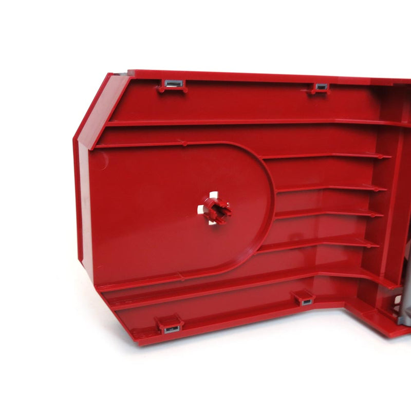(B&D) 1/16 Red Tri-axle Low Loader Trailer with Ramps by Bruder - Damaged Item