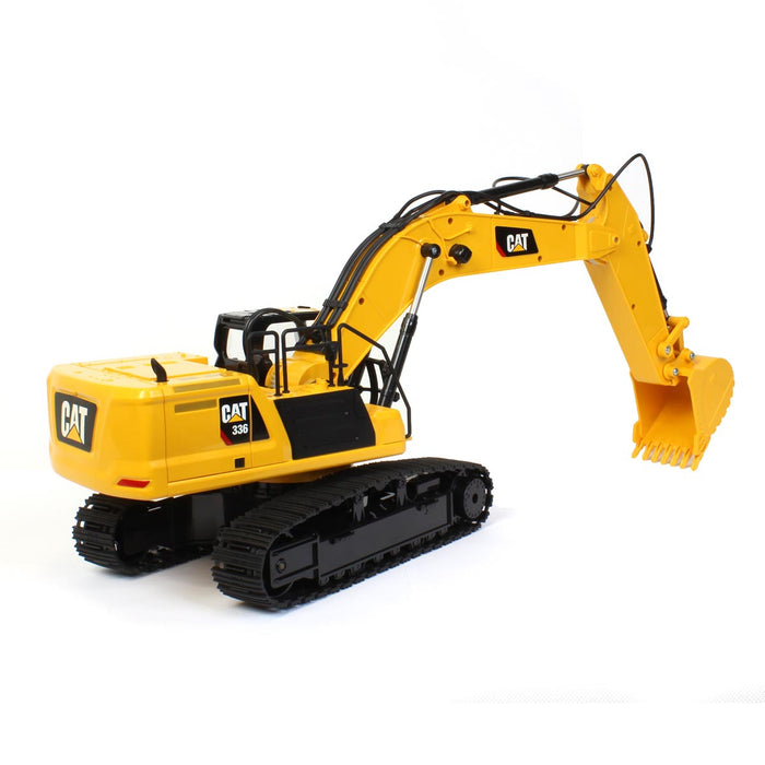 (B&D) 1/24 Radio Control Caterpillar 336 Excavator, Made of Durable Plastic - Damaged Item