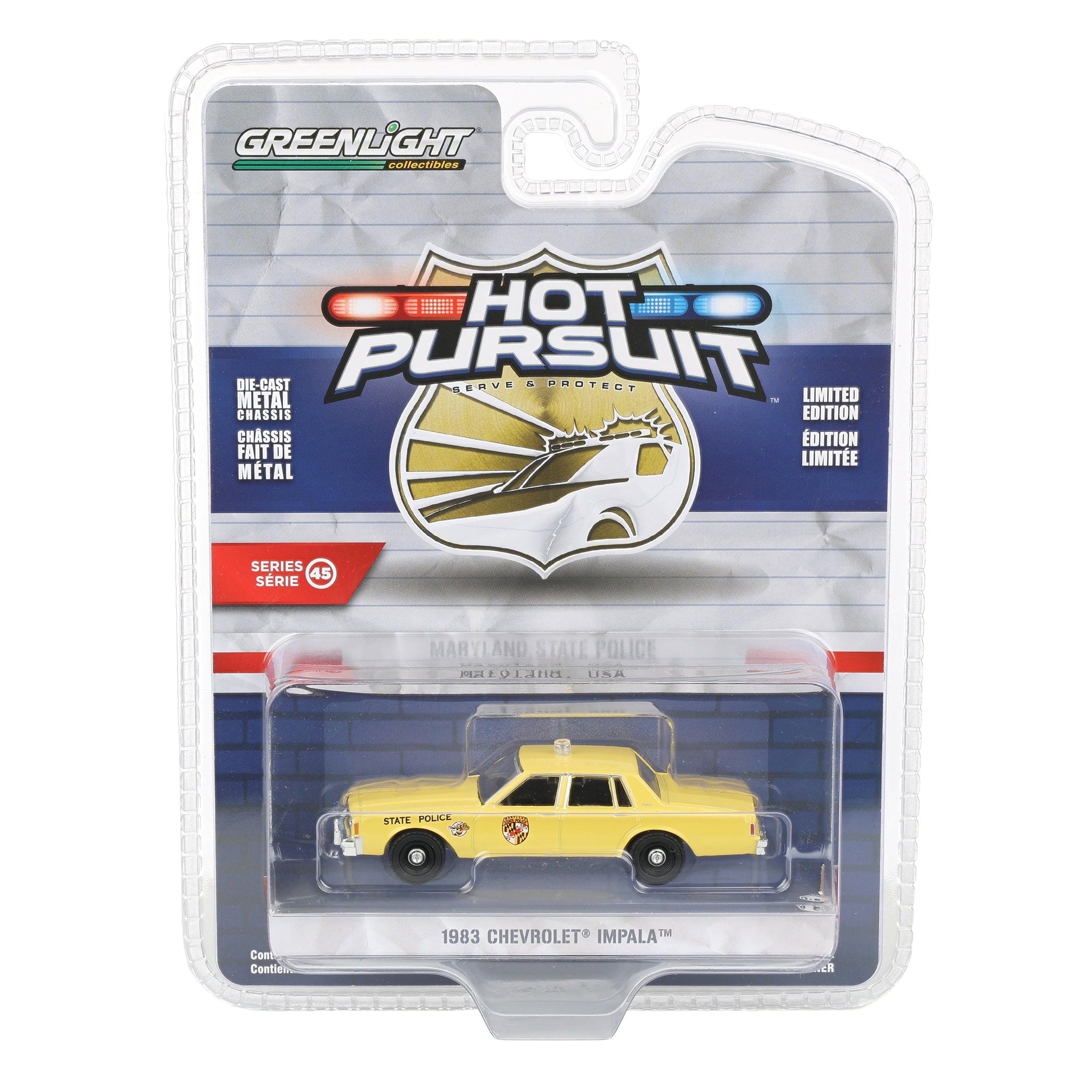 1/64 1983 Chevrolet Impala, Maryland Sate Police, Hot Pursuit 1/64 1983 Chevrolet Impala, Maryland Sate Police, Hot Pursuit