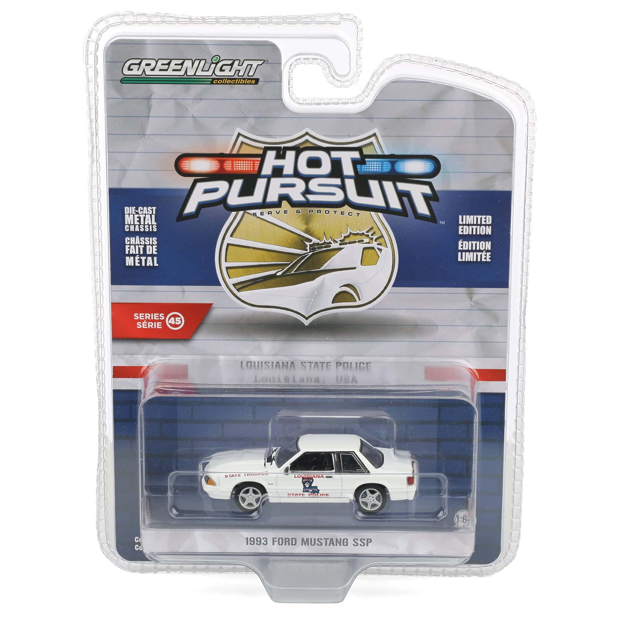 の*ぼ様 in pursuit of peace 1997 非売品 1/64 1993 Ford Mustang SSP, Louisiana State Police, Hot Pursuit