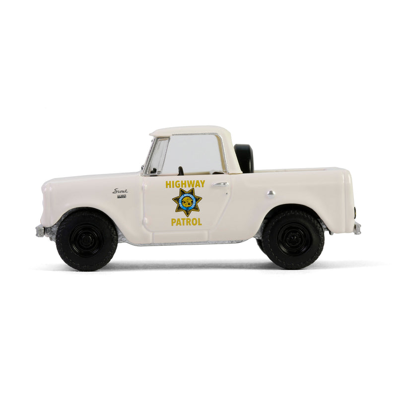 1/64 1964 Harvester Scout Half Cab, California Highway Patrol, Hot Pursuit Series 46