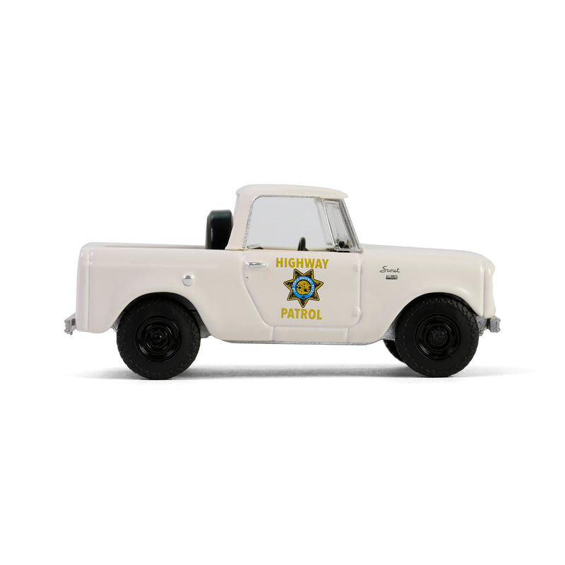 1/64 1964 Harvester Scout Half Cab, California Highway Patrol, Hot Pursuit Series 46