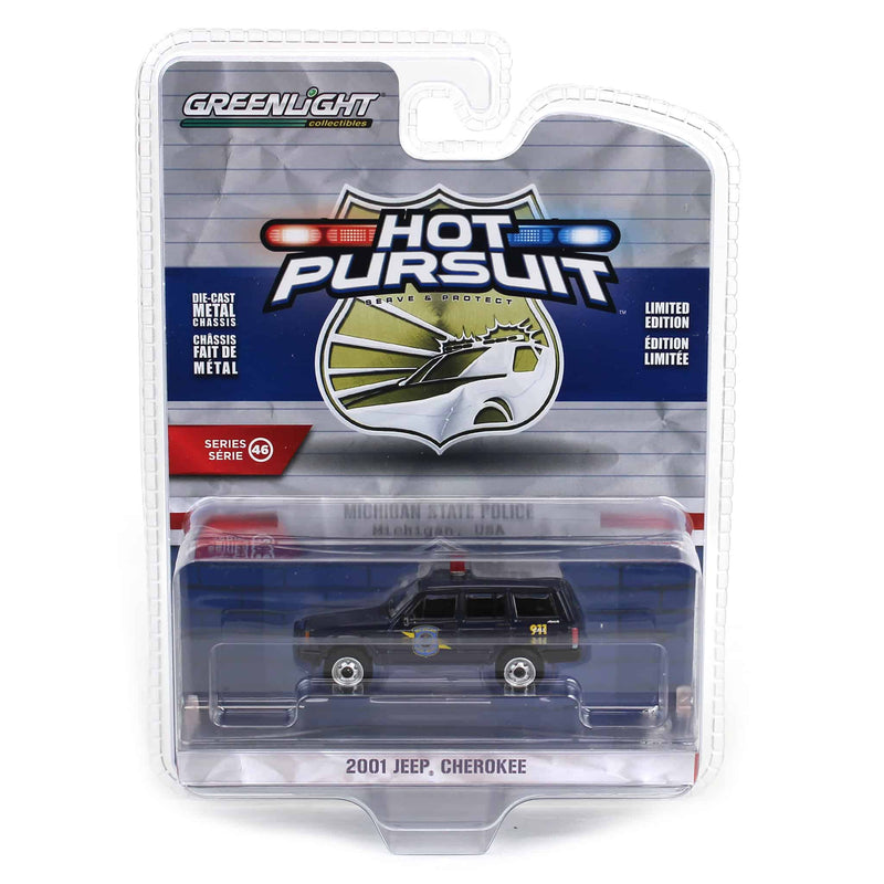 1/64 2001 Jeep Cherokee, Michigan State Police, Hot Pursuit Series 46