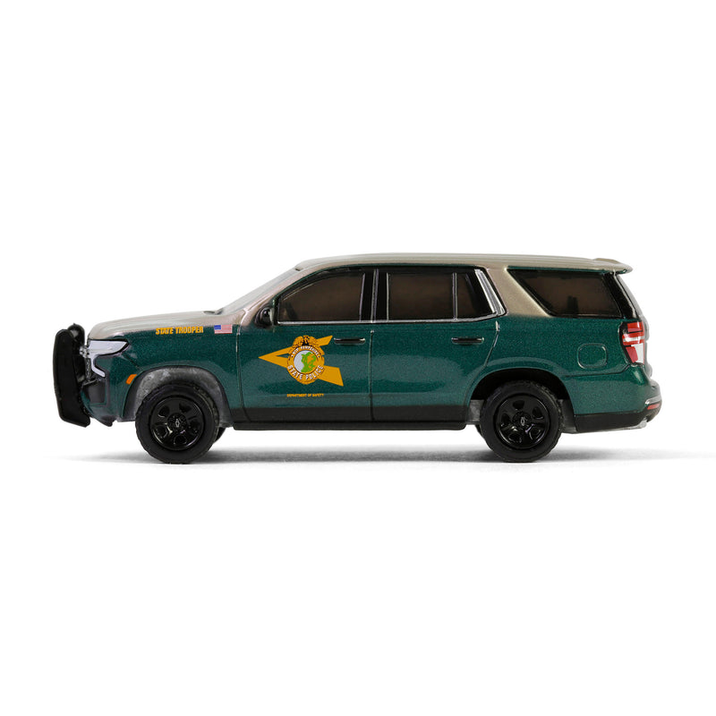 1/64 2023 Chevrolet Tahoe Police Pursuit Vehicle (PPV), New Hampshire State Police, Hot Pursuit Series 46