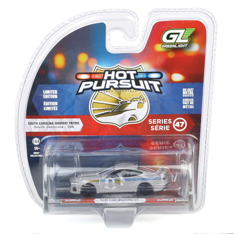 1/64 2023 Ford Mustang GT, South Carolina Highway Patrol, Hot Pursuit Series 47