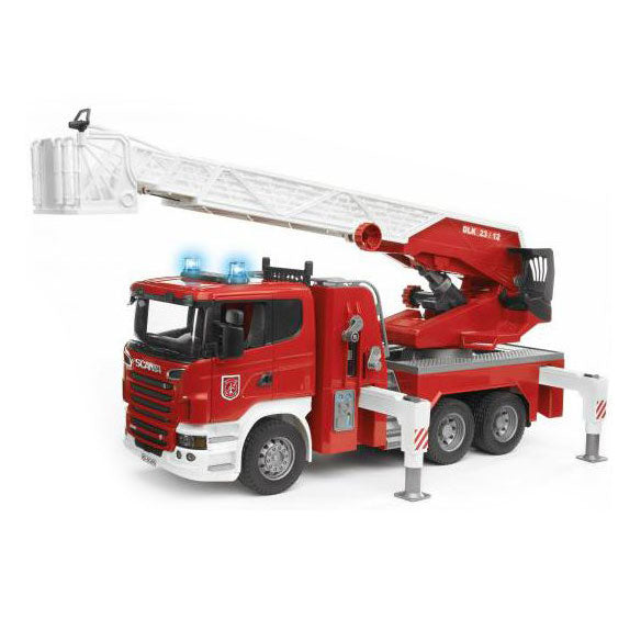 (B&D) 1/16 Scania R-Series Fire Truck with Water Pump - Damaged Box
