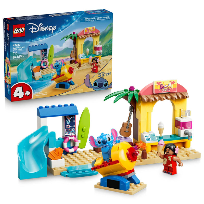 LEGO® Disney Beach Fun with Lilo & Stitch Building Set, 113 Pieces