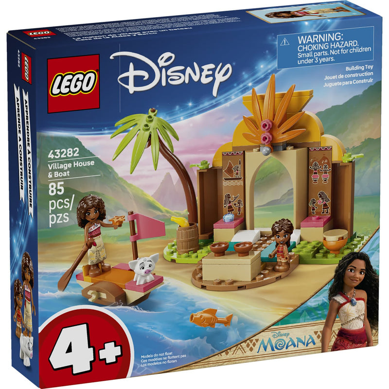 LEGO® Disney Moana Village House & Boat Building Set, 85 Pieces
