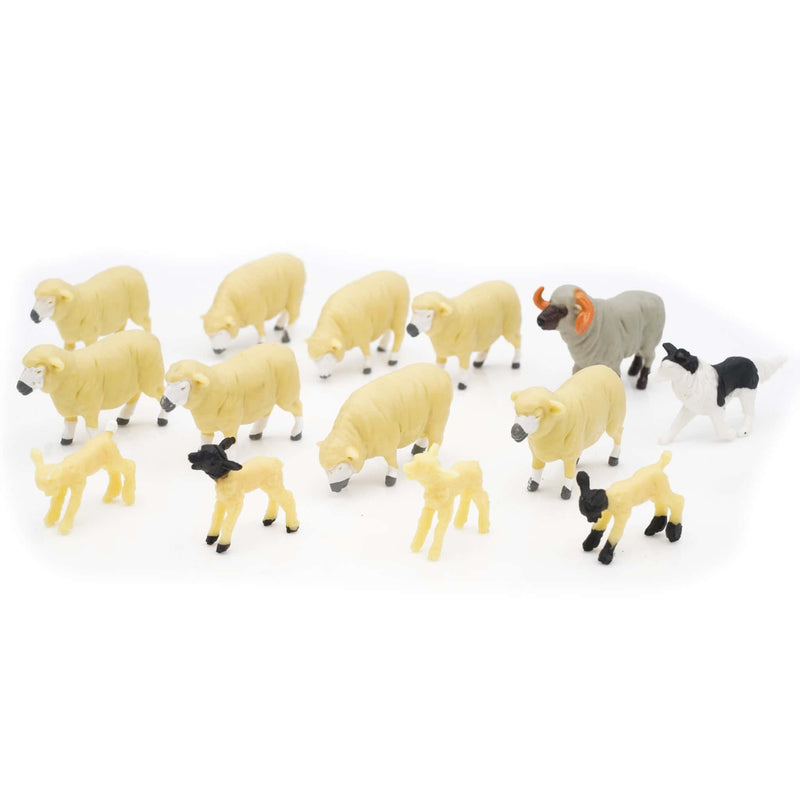 1/32 Sheep Set with 14 Pieces by Britains