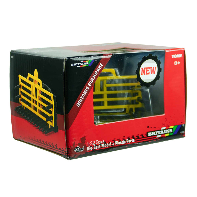 1/32 Front Buck Rake Attachment with Rear Adapter by Britains