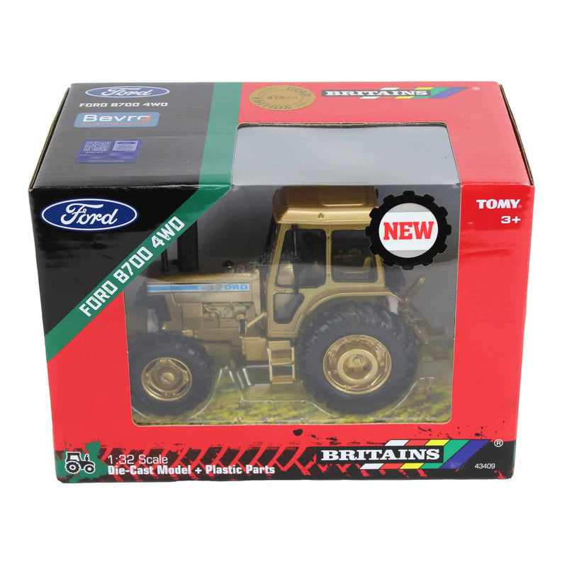 Gold Chase Unit ~ 1/32 Limited Edition Ford 8700 4WD Tractor with Cab by Britains
