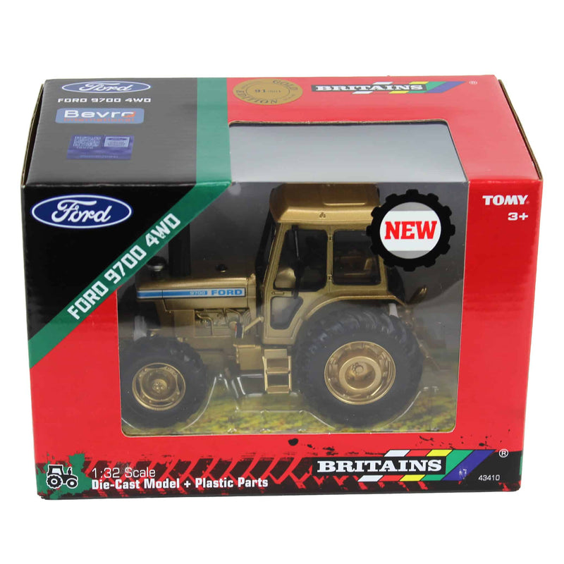 Gold Chase Unit ~ 1/32 Limited Edition Ford 9700 4WD Tractor with Cab by Britains