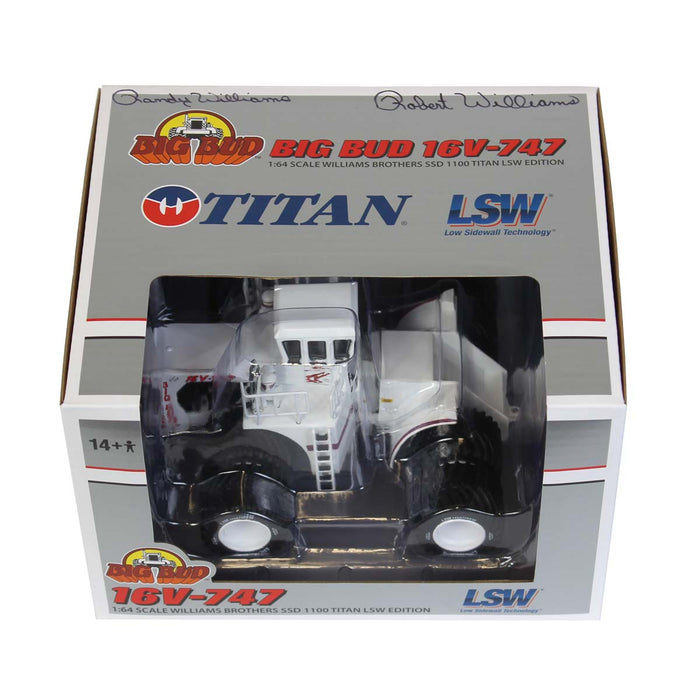 Signed ~ 1/64 High Detail Big Bud 16V-747 Silver Series Detroit 1100 HP Titan LSW Goodyear Tire Edition