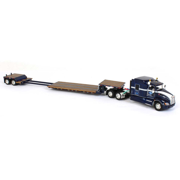 1/64 DCP Kenworth T660 with Fontaine Renegade LXT40 Double Drop Detachable Trailer