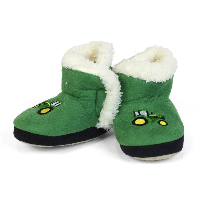 John Deere Infant Green Tractor Slipper