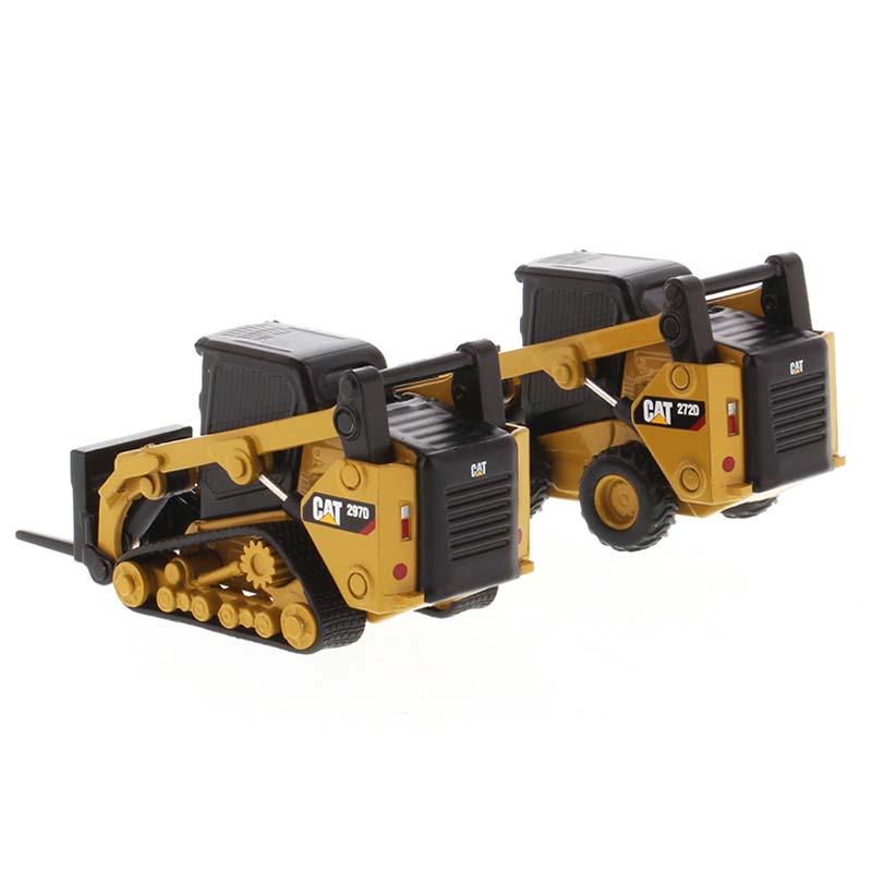 (B&D) 1/64 Caterpillar 272D2 Skid Steer Loader & 297D2 Compact Track Loader - Damaged Box