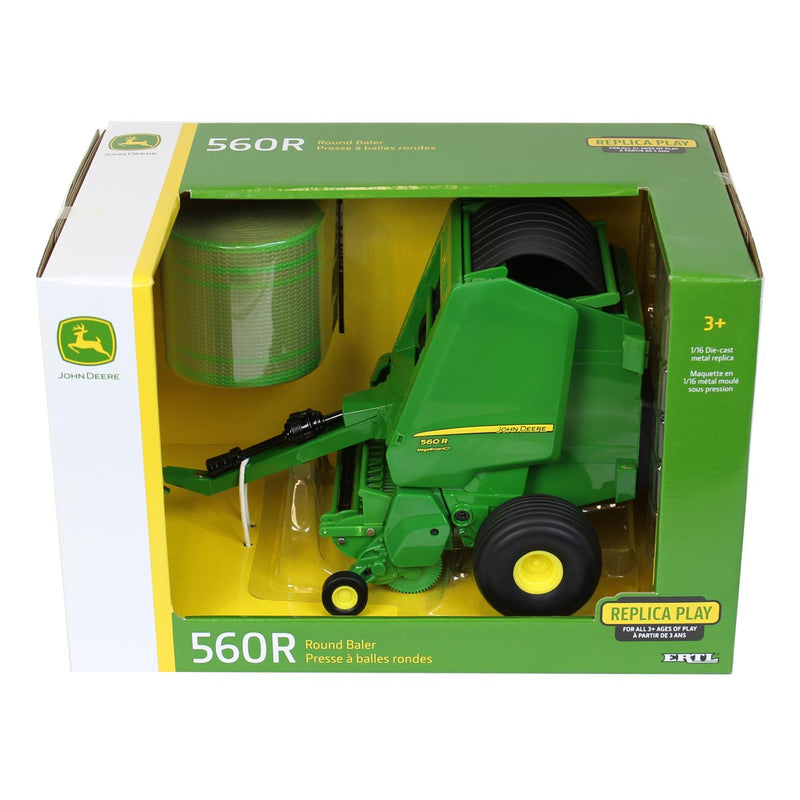 1/16 John Deere 560R Round Baler with 1 Bale by ERTL