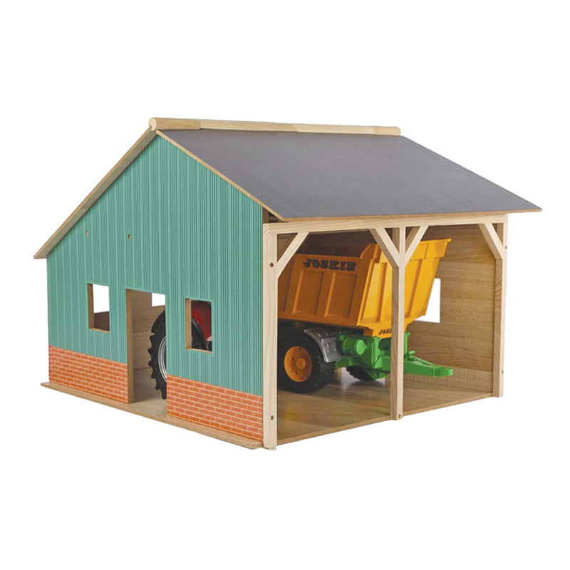 1/16 Farm Machinery Bay Barn with 2 Bay Sheds