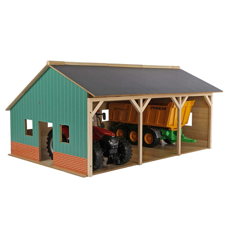 1/16 Farm Machinery Bay Barn with 2 Bay Sheds