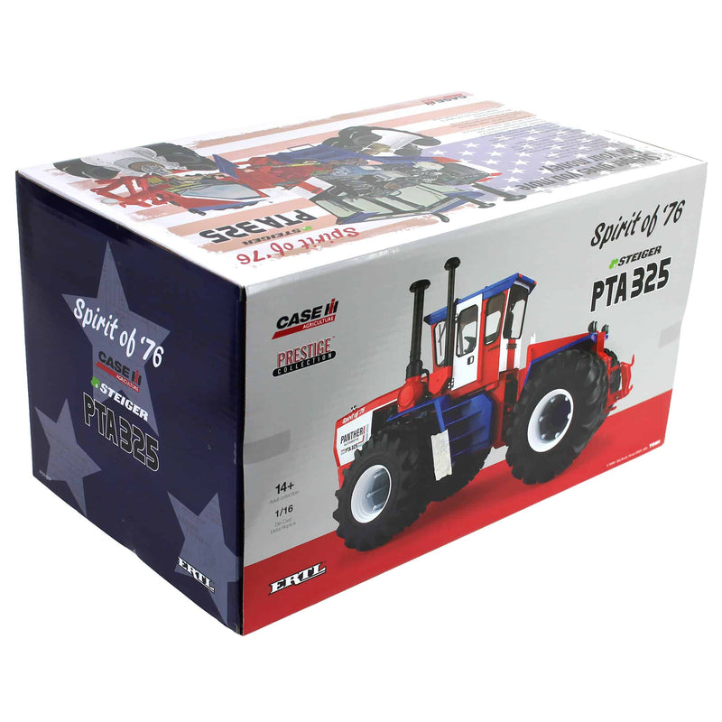 (B&D) - 1/16 Steiger PTA 325 "Spirit of '76" Stars & Stripes 4WD Tractor with Duals, ERTL Prestige Collection - Damaged Box