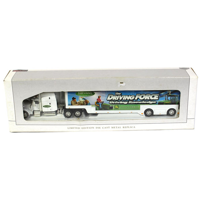 1/64 Peterbilt 379 Semi with John Deere Road Scholars Driving Force Featherlite Trailer