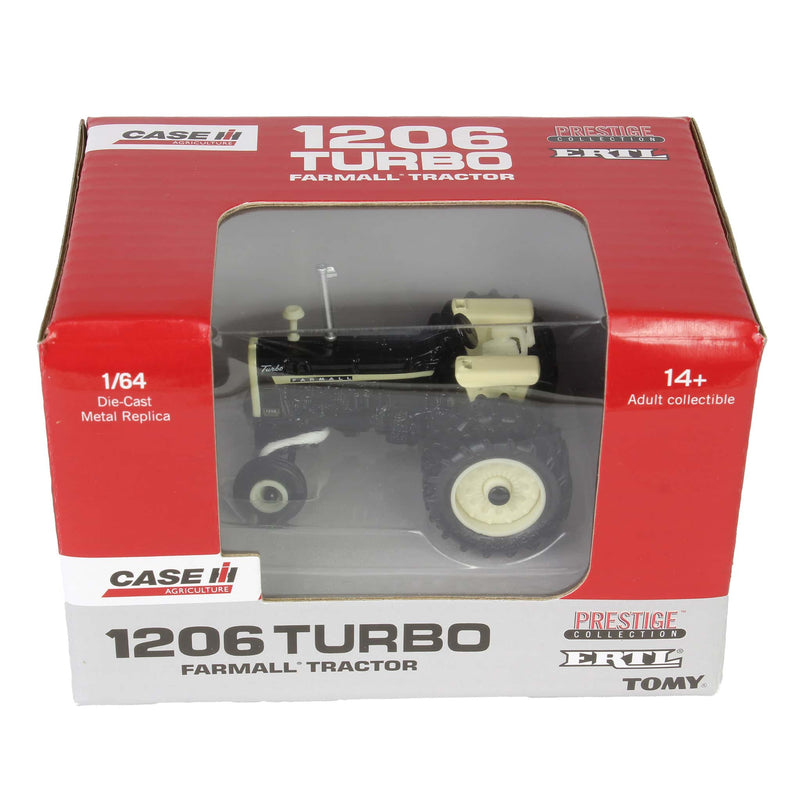 Black Chase Unit ~ 1/64 IH Farmall 1206 Turbo Tractor with Rear Duals, ERTL Prestige Collection