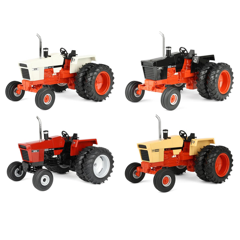Full Set of 4 Color Variations ~ 1/16 Case 1070 Tractor by ERTL, 5th in Outback Toys Exclusive Power Series