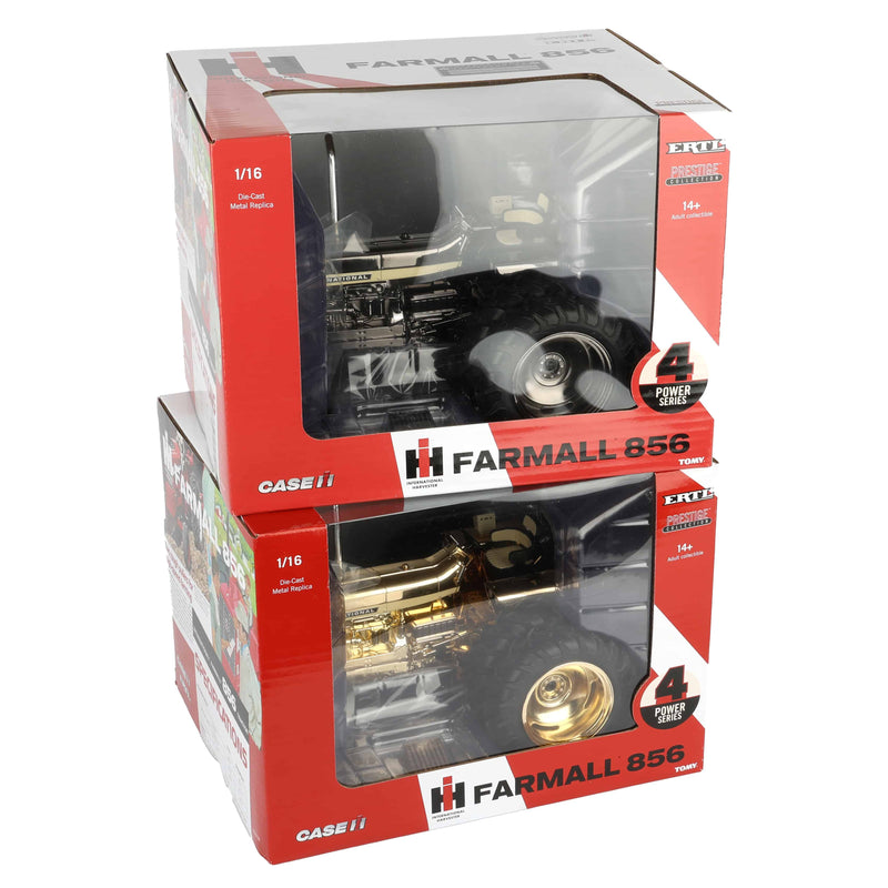 Gold & Gun Metal Chrome Set ~ 1/16 IH Farmall 856 Tractor, 4th in Outback Toys Exclusive Power Series