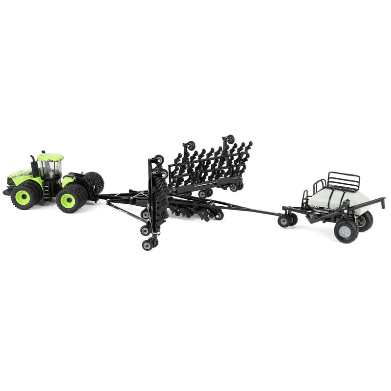 Steiger Green Chase Unit ~ 1/64 Case IH Steiger 600 HD Tractor with Flexi-Coil PD5700 Air Seeder & 3450 Cart, Outback Toys Exclusive