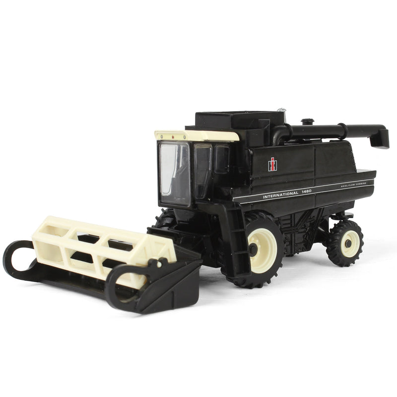 Black Chase Unit ~ 1/64 International 1460 Combine with Rear Wheel Assist, Corn Head & Grain Head by ERTL