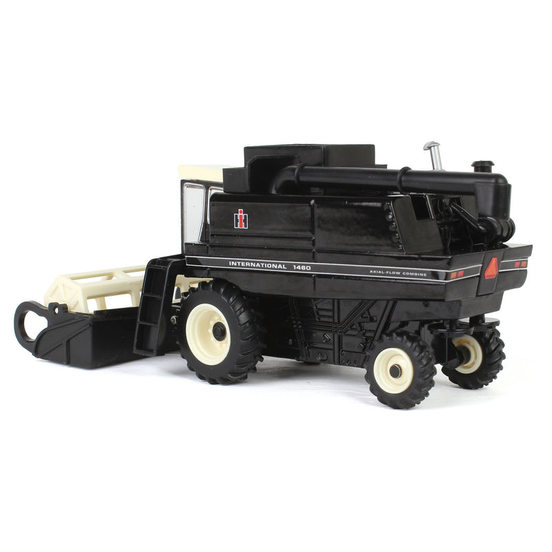 Black Chase Unit ~ 1/64 International 1460 Combine with Rear Wheel Assist, Corn Head & Grain Head by ERTL