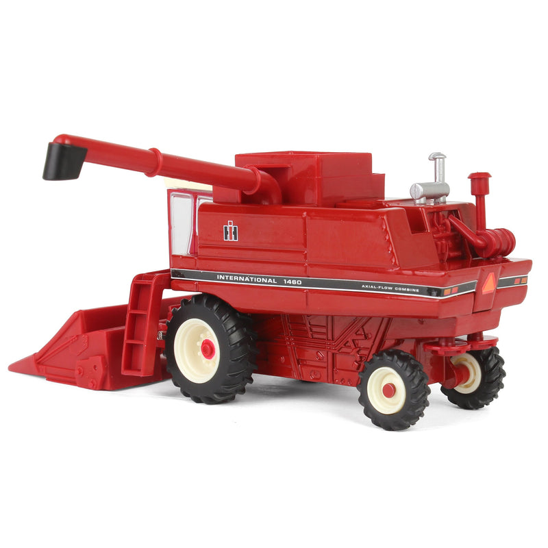 1/64 International 1460 Combine with Rear Wheel Assist, Corn Head & Grain Head by ERTL