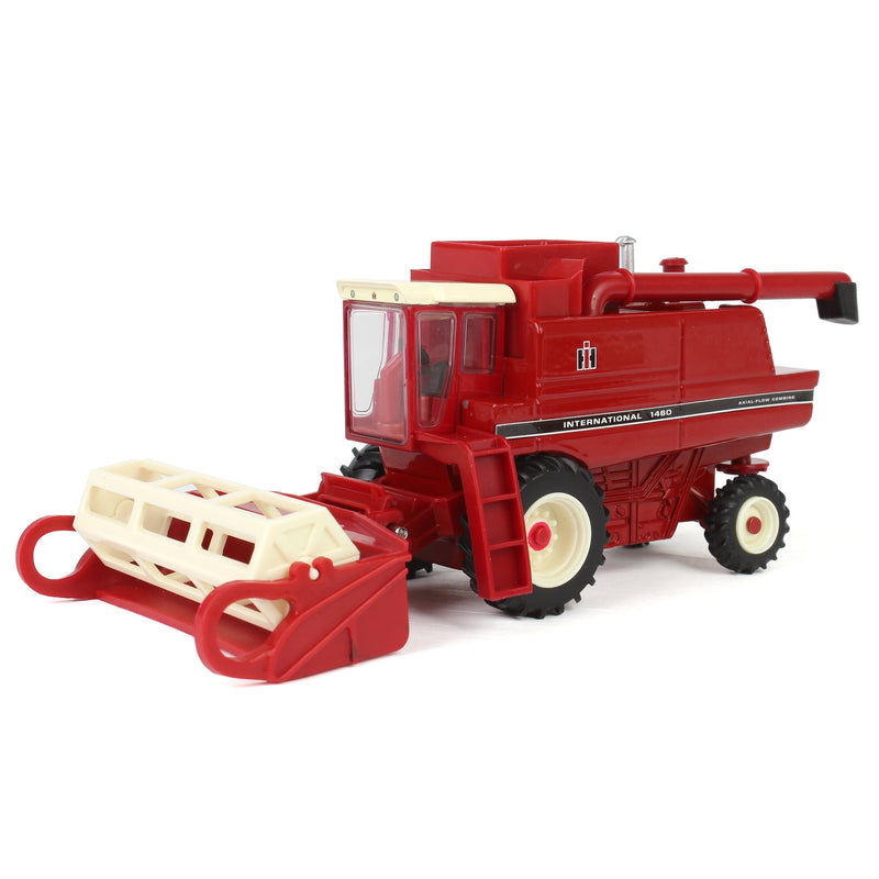 1/64 International 1460 Combine with Rear Wheel Assist, Corn Head & Grain Head by ERTL