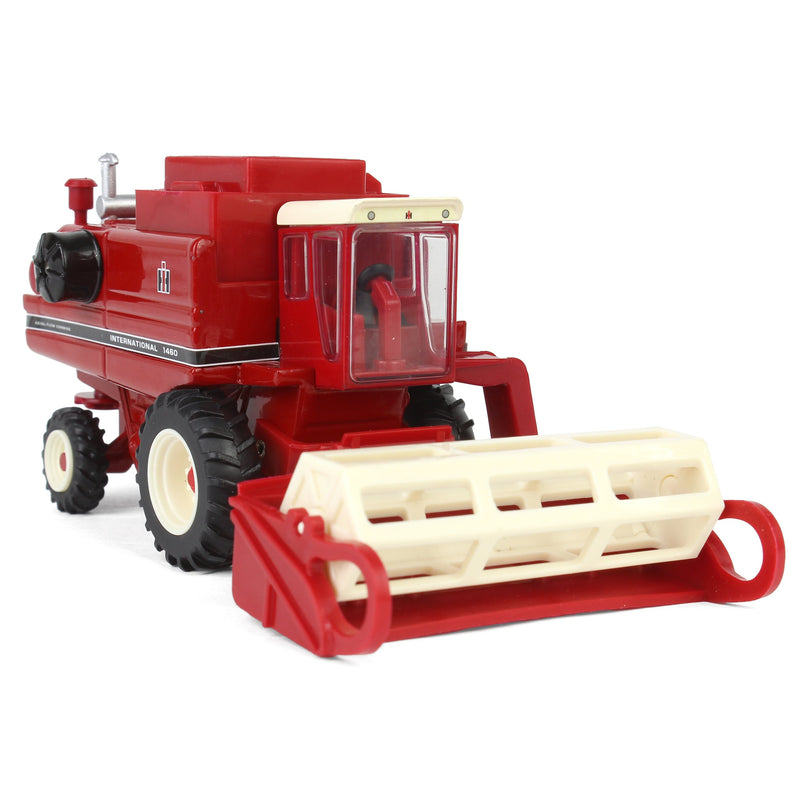 1/64 International 1460 Combine with Rear Wheel Assist, Corn Head & Grain Head by ERTL