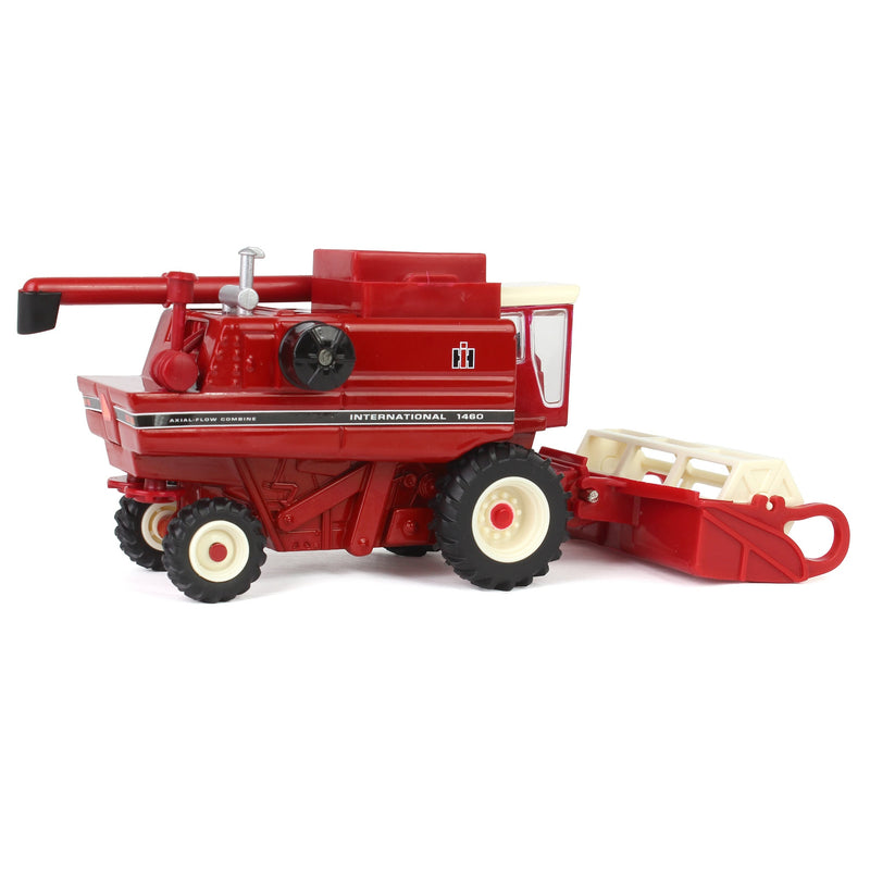 1/64 International 1460 Combine with Rear Wheel Assist, Corn Head & Grain Head by ERTL