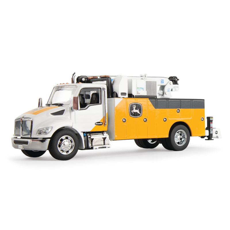 (B&D) 1/50 John Deere Construction Kenworth Service Truck, ERTL Prestige Collection - Damaged Box