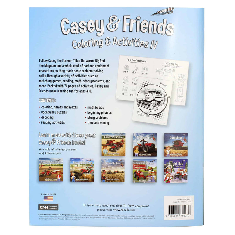 Case IH Casey & Friends Kids Coloring & Activities Book IV