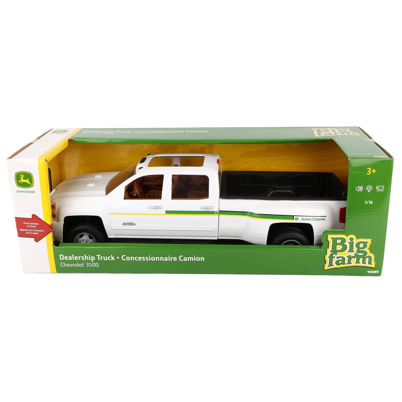 1/16 ERTL Big Farm Chevrolet 3500 John Deere Dealership Dually Pickup Truck