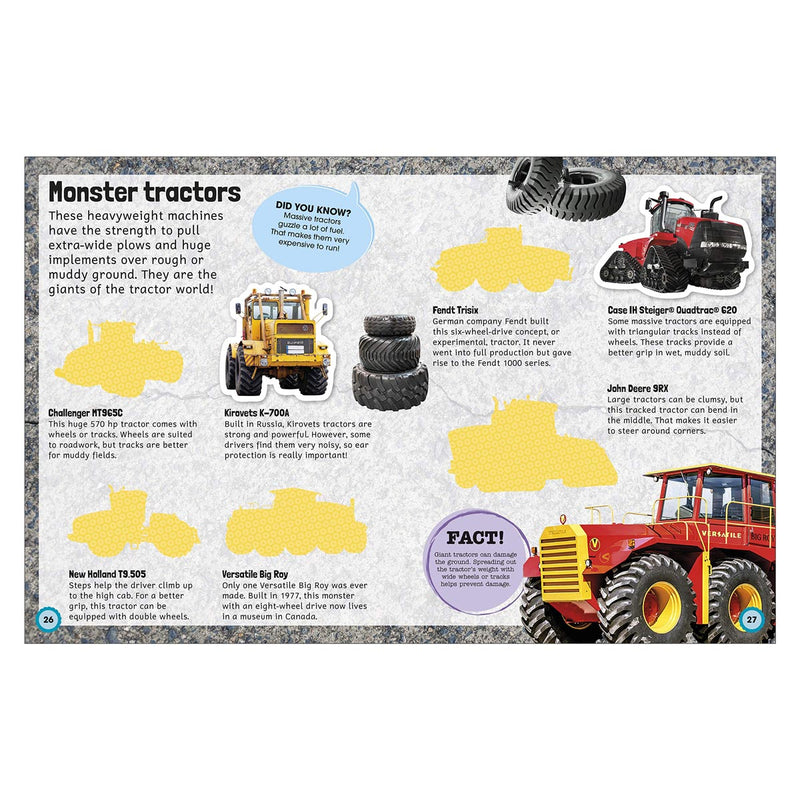 Total Tractor Sticker Encyclopedia Paperback Book