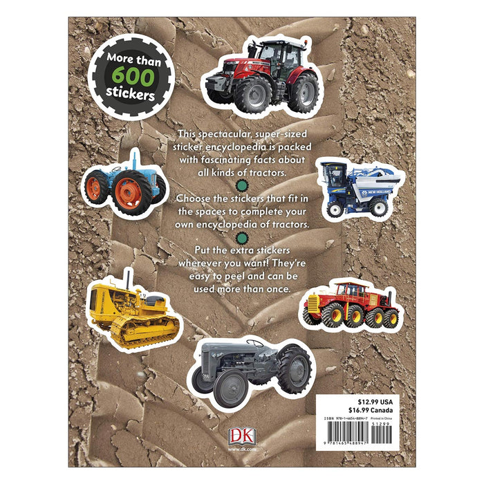 Total Tractor Sticker Encyclopedia Paperback Book