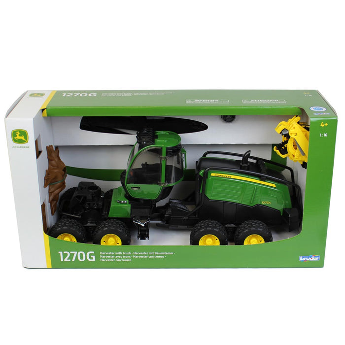 1/16 Bruder John Deere 1270G Tree Harvester with Trunk