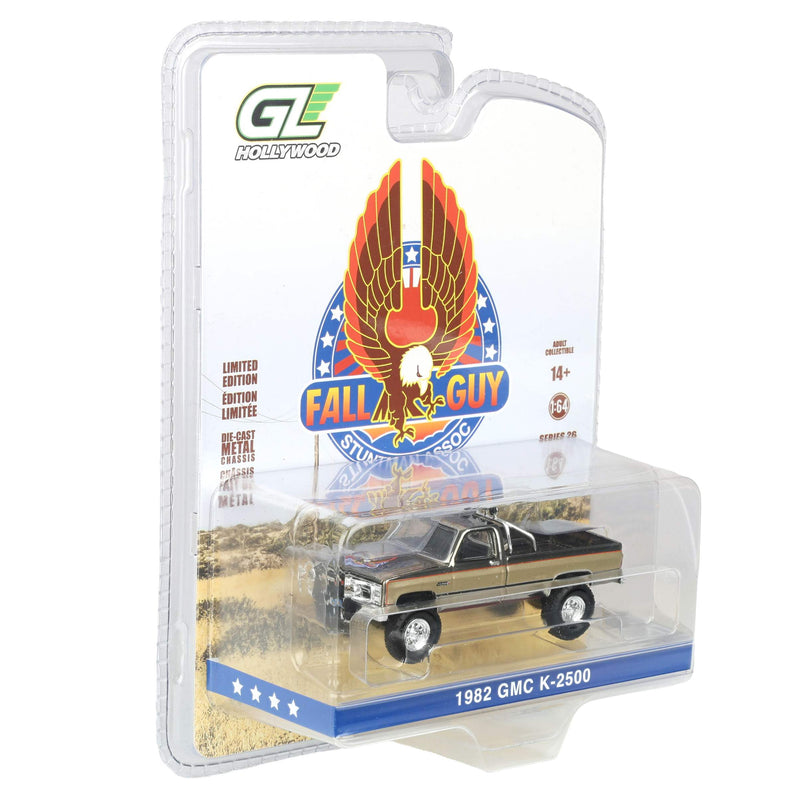 Chrome Chase Unit ~ 1/64 1982 GMC K-2500, Fall Guy Stuntman Association, Hollywood Series 26