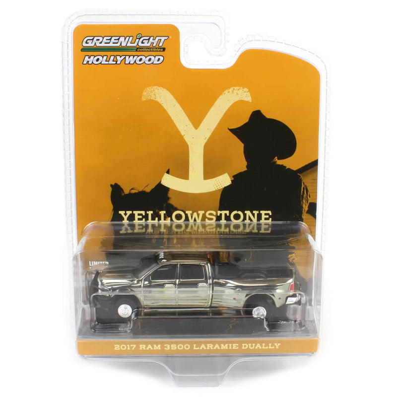 Silver Color Chrome Chase ~ 1/64 2017 Ram 3500 Laramie Dually, Yellowstone Dutton Ranch