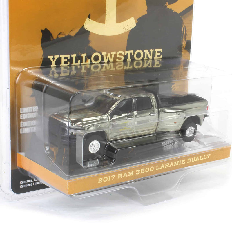 Silver Color Chrome Chase ~ 1/64 2017 Ram 3500 Laramie Dually, Yellowstone Dutton Ranch