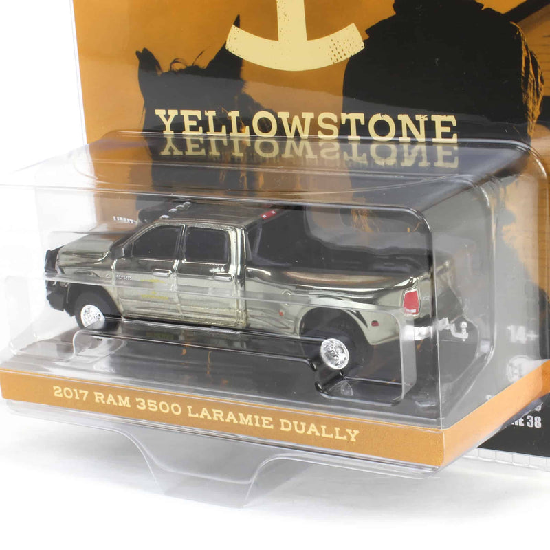 Silver Color Chrome Chase ~ 1/64 2017 Ram 3500 Laramie Dually, Yellowstone Dutton Ranch