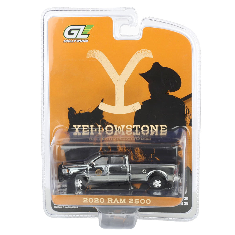 Charcoal Chrome Chase Unit ~ 1/64 2020 Ram 2500 Montana Livestock Association, Hollywood Series 39 by GreenLight Collectibles