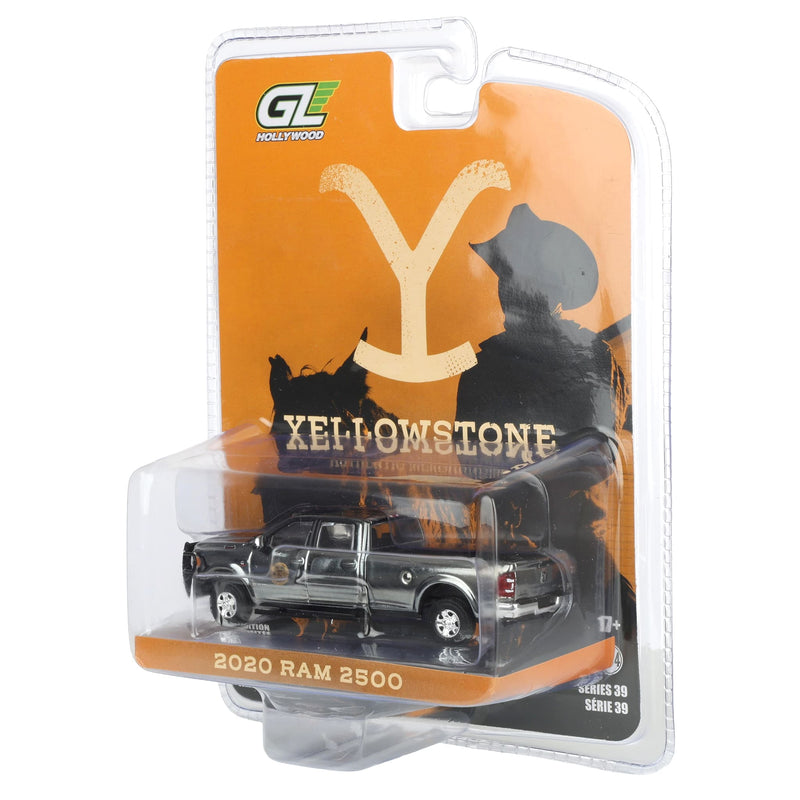 Charcoal Chrome Chase Unit ~ 1/64 2020 Ram 2500 Montana Livestock Association, Hollywood Series 39 by GreenLight Collectibles